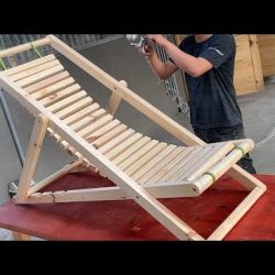 Most Profitable Woodworking Projects You Can Build // Build An Adjustable  Folding Swing Lounger Set