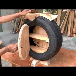 Recycling Design Ideas From Old Car Tires // Unique Outdoor Coffee Table With Extremely Low Cost