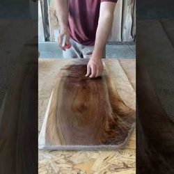 Transforming Wood into $500 Charcuterie Board! #shorts #diy