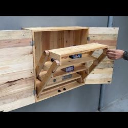 Creative And Unique Woodworking Projects // Build A CabinetThat Combines A Very Smart Folding Table